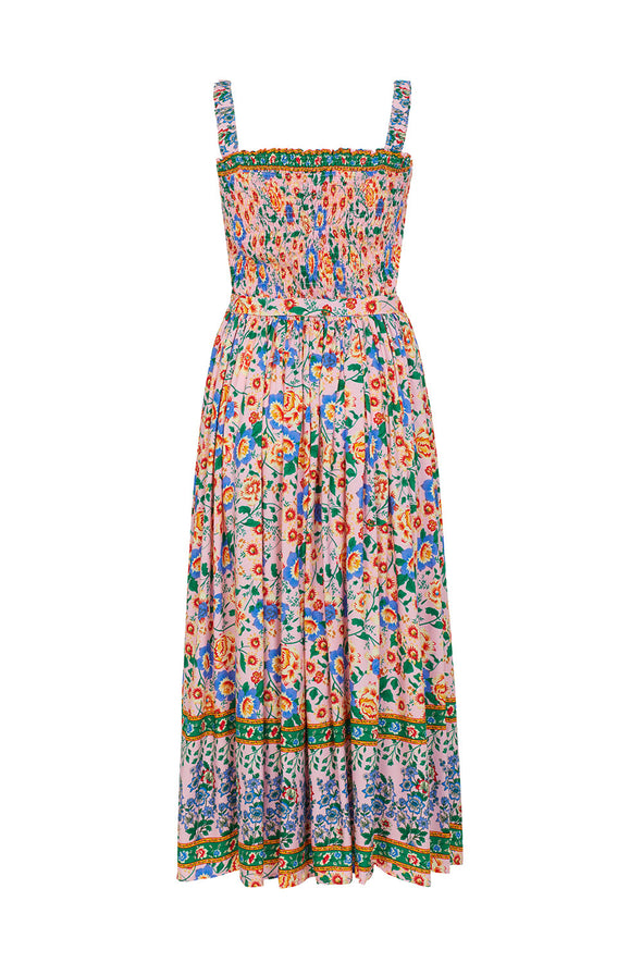 Sample: Lamai dress in pink/yellow/purple (L)