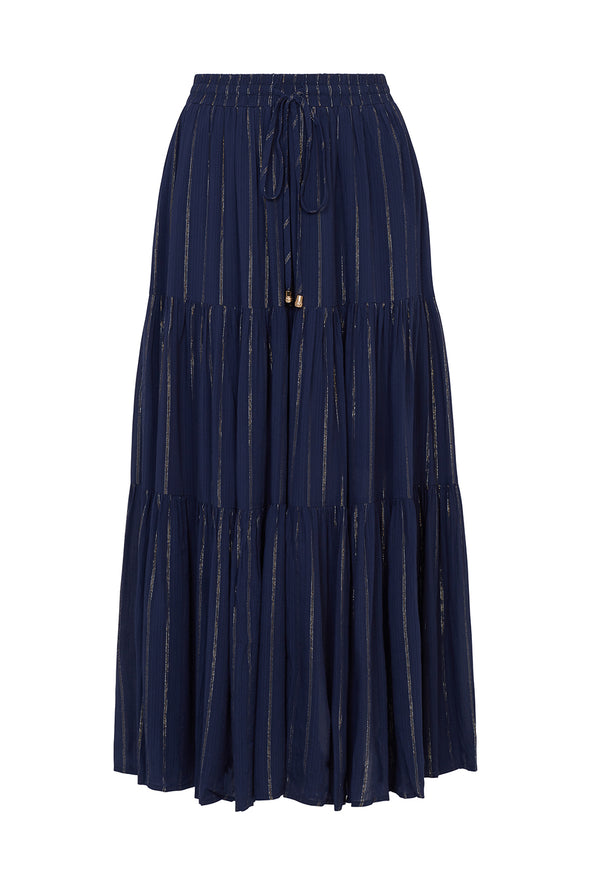 Poppit sparkle skirt in navy
