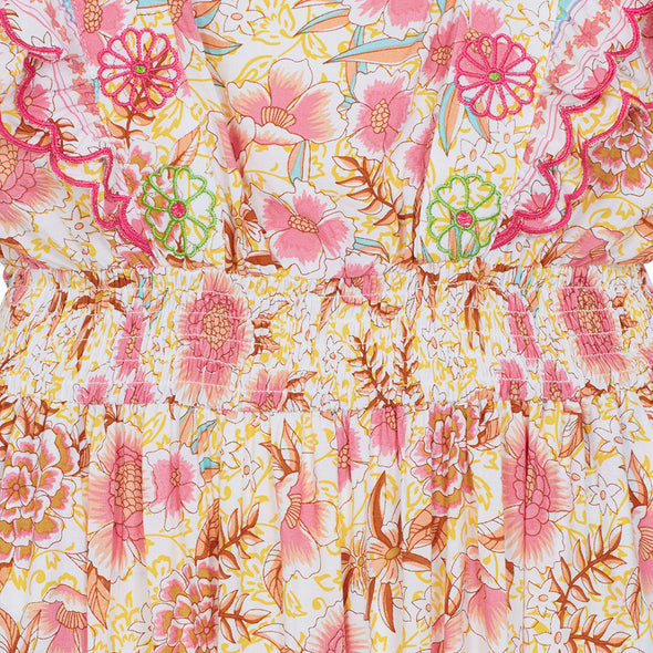 Tamariu dress in yellow